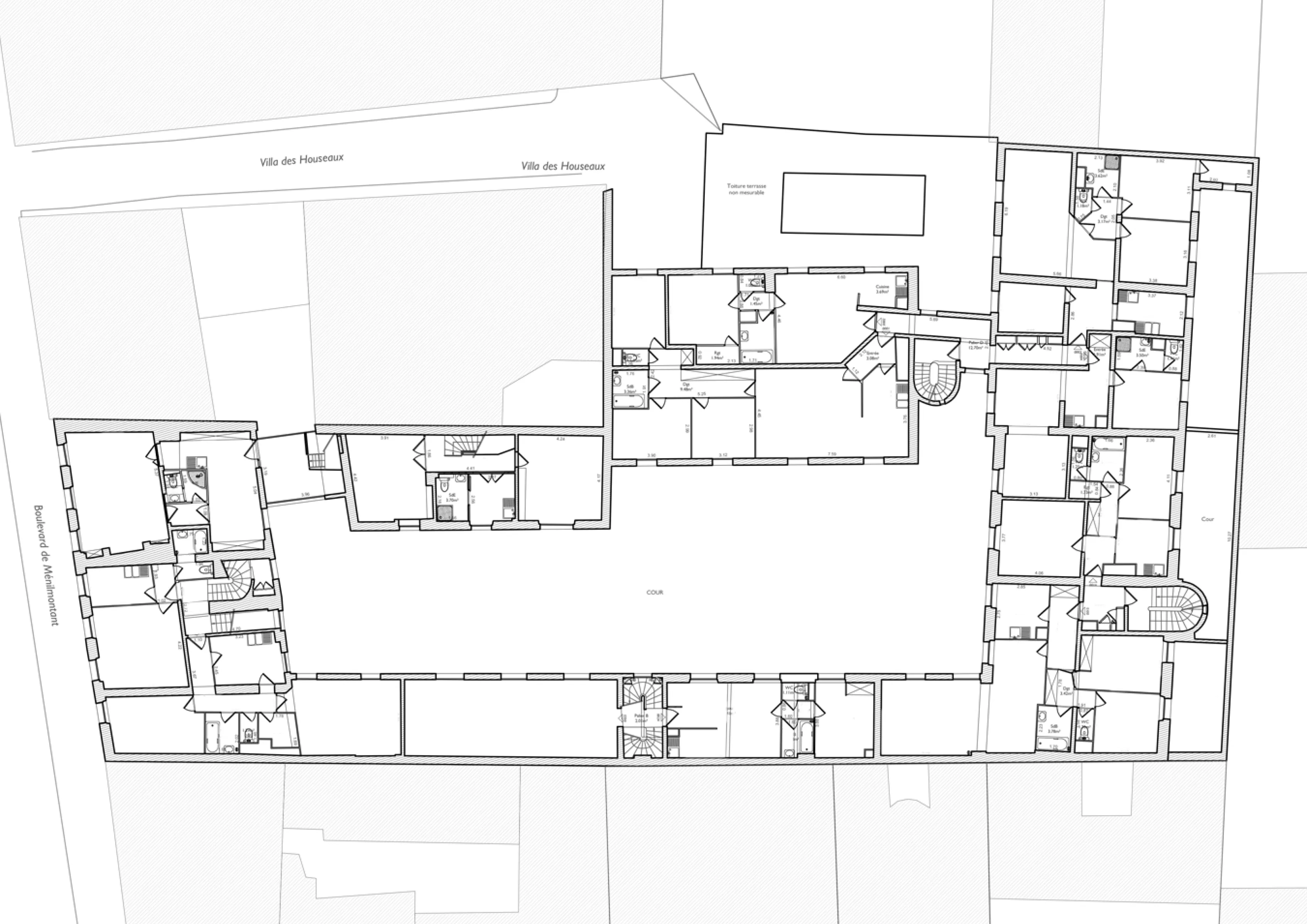 plan étage courante