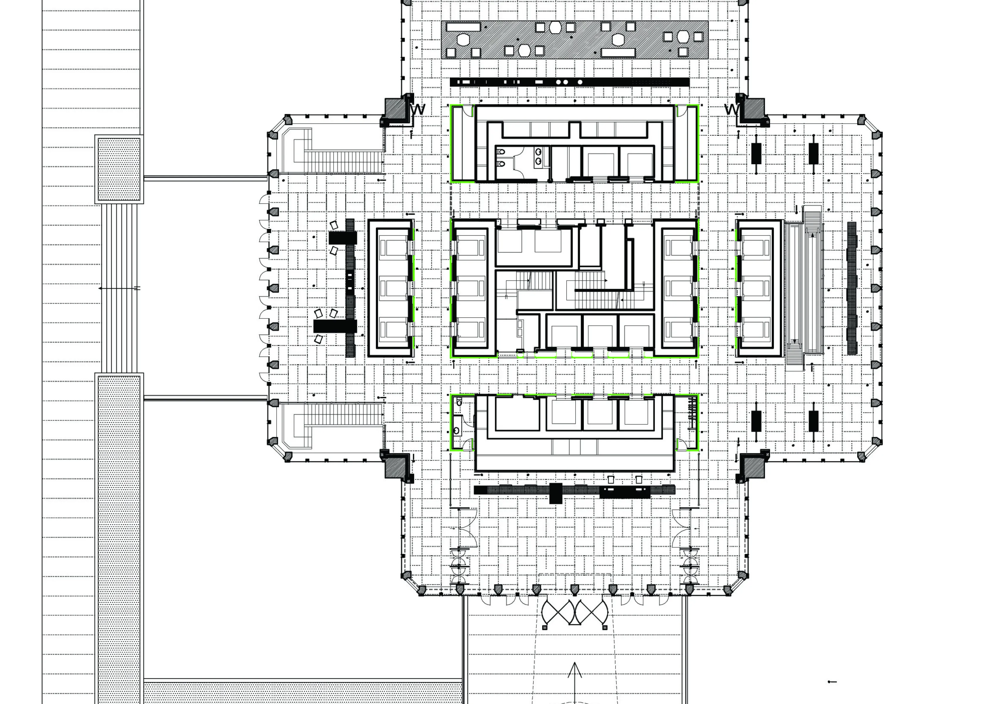 05- Plan-Hall-Entree-Rehabilitation-Bureau-Paris-La-Defense-Tour-GAN-Atela-Architectes_0