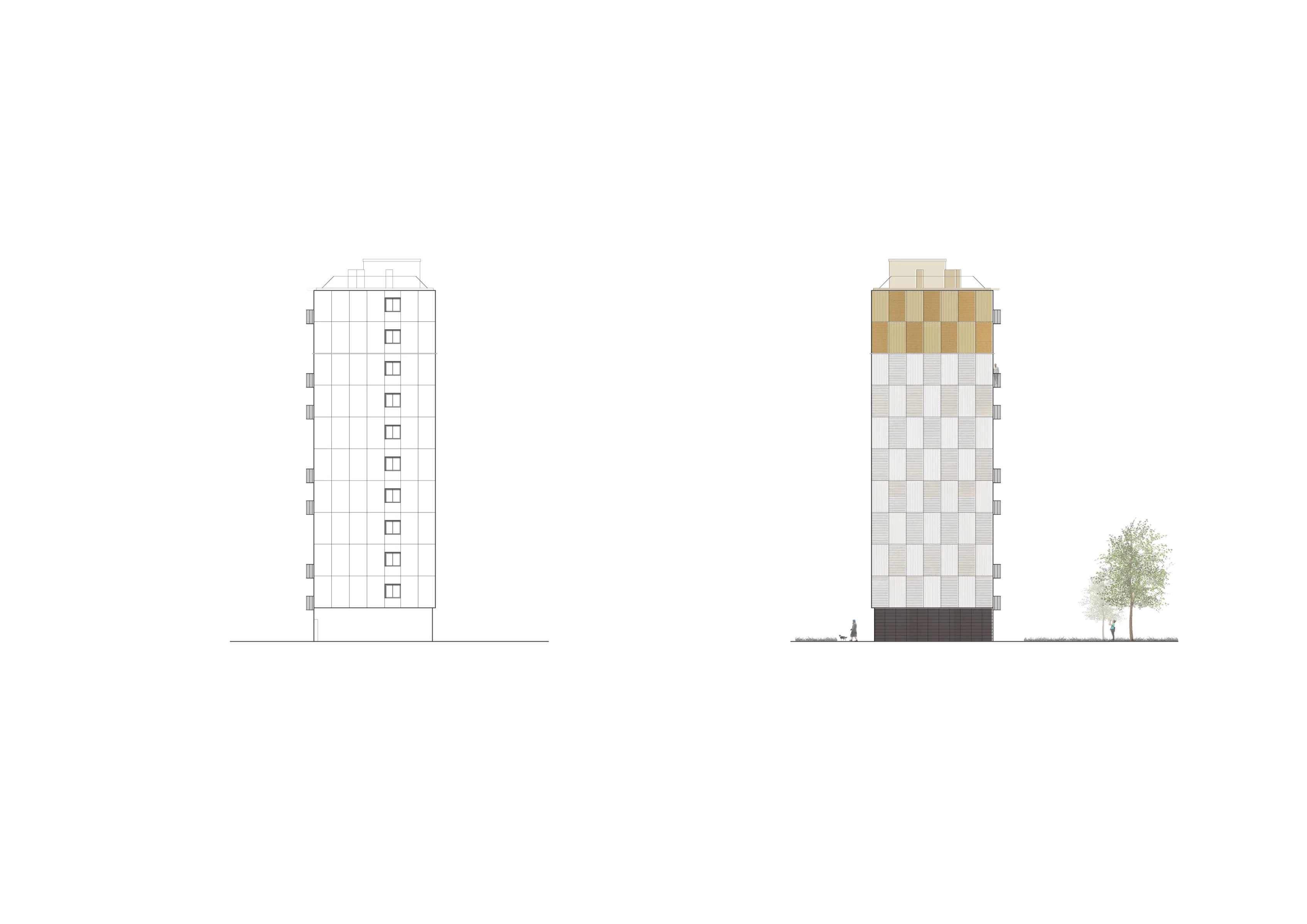 Joliot Curie - Façades Pignon Ouest_0