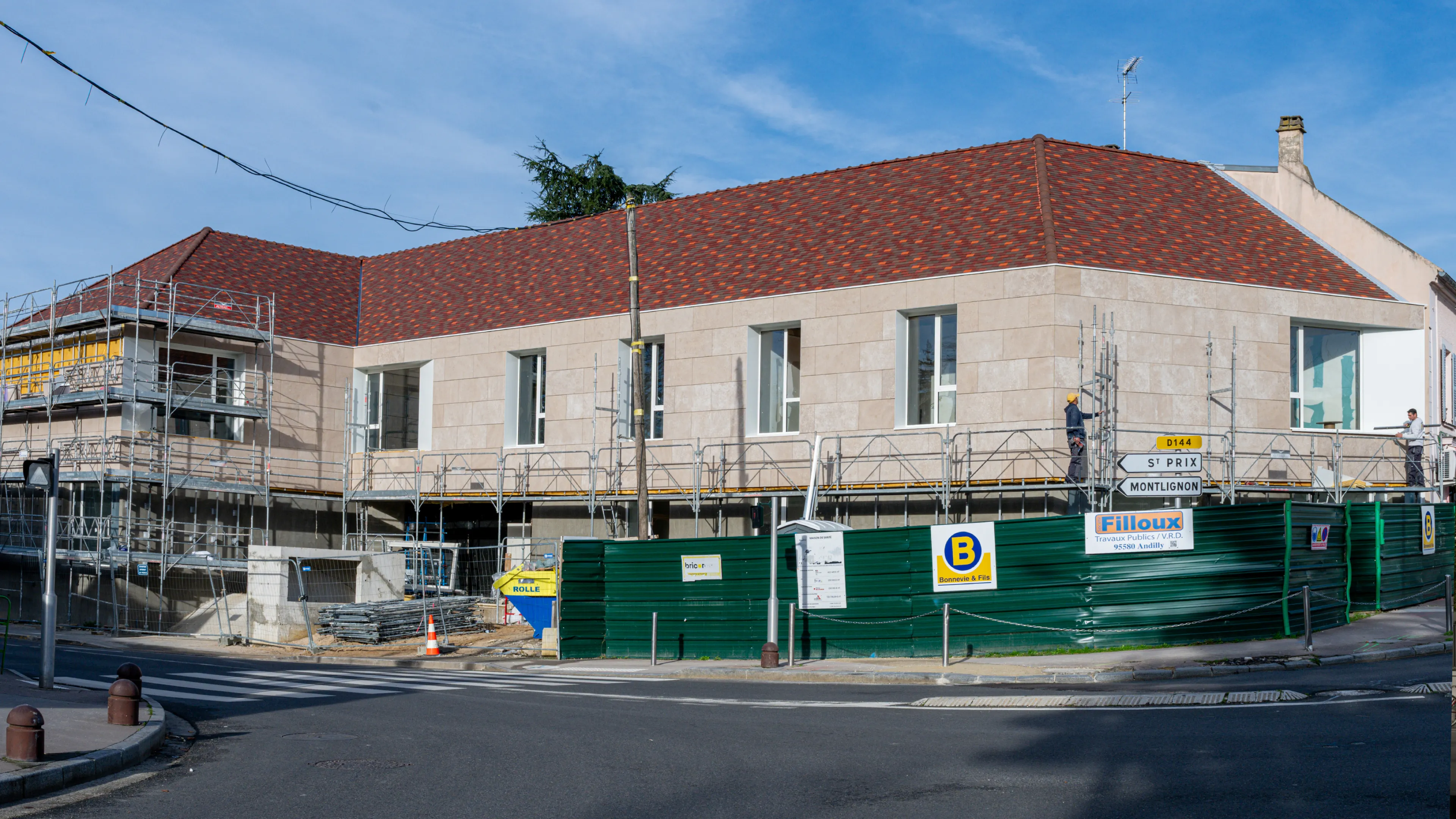 image globale de l'immeuble en construction