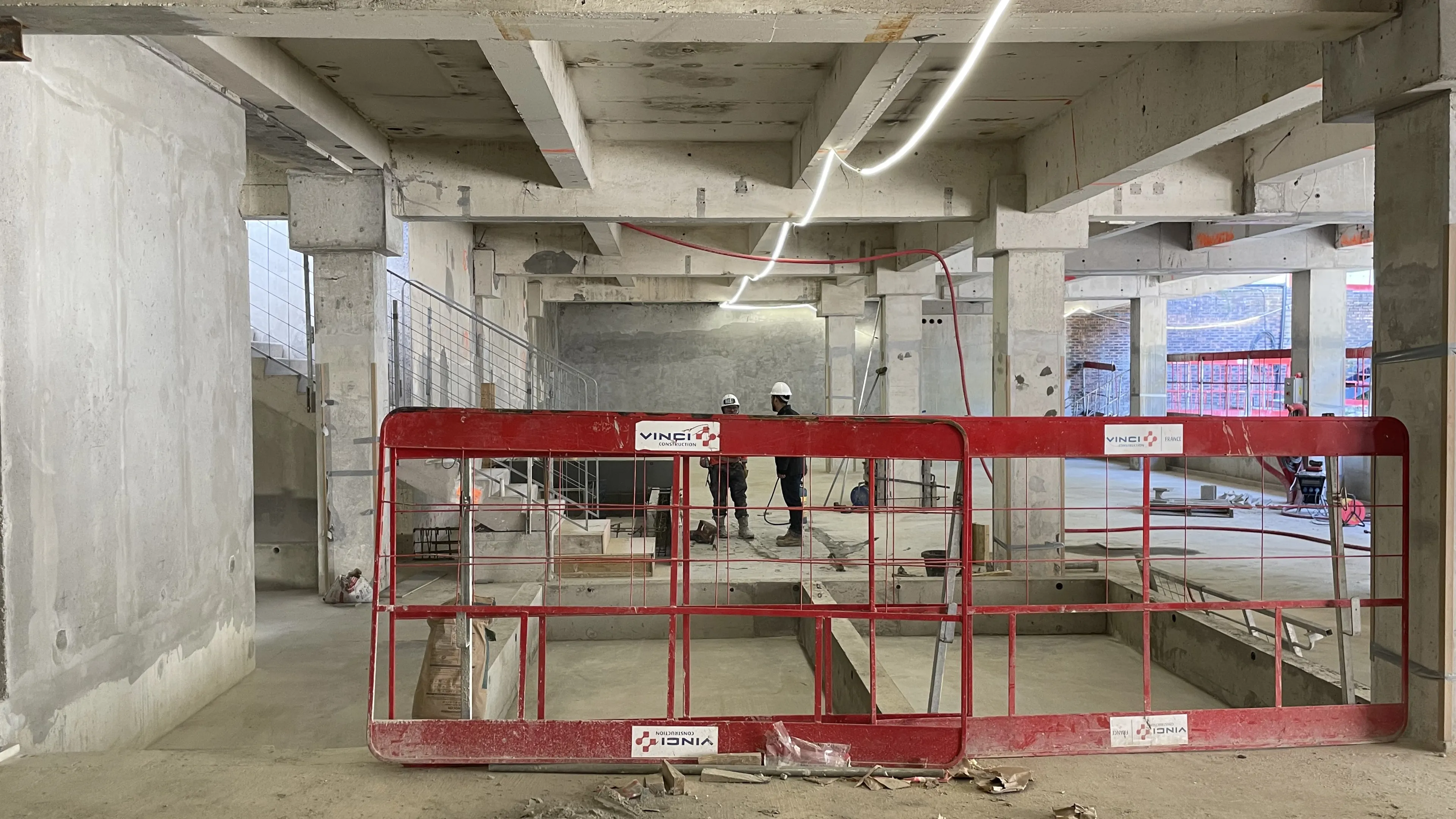 image du chantier en sous-bassement