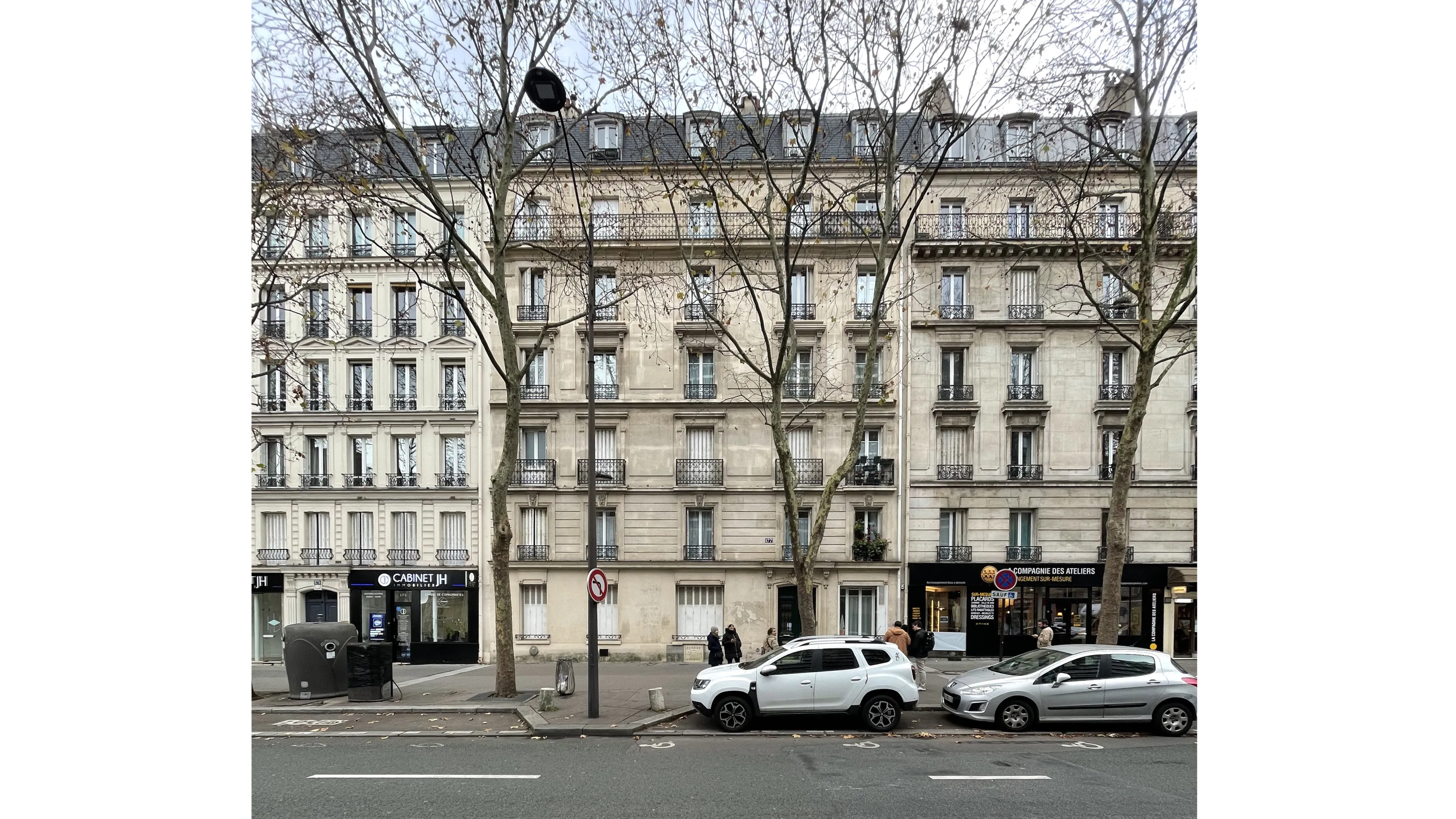image frontale de l'immeuble à réhabiliter