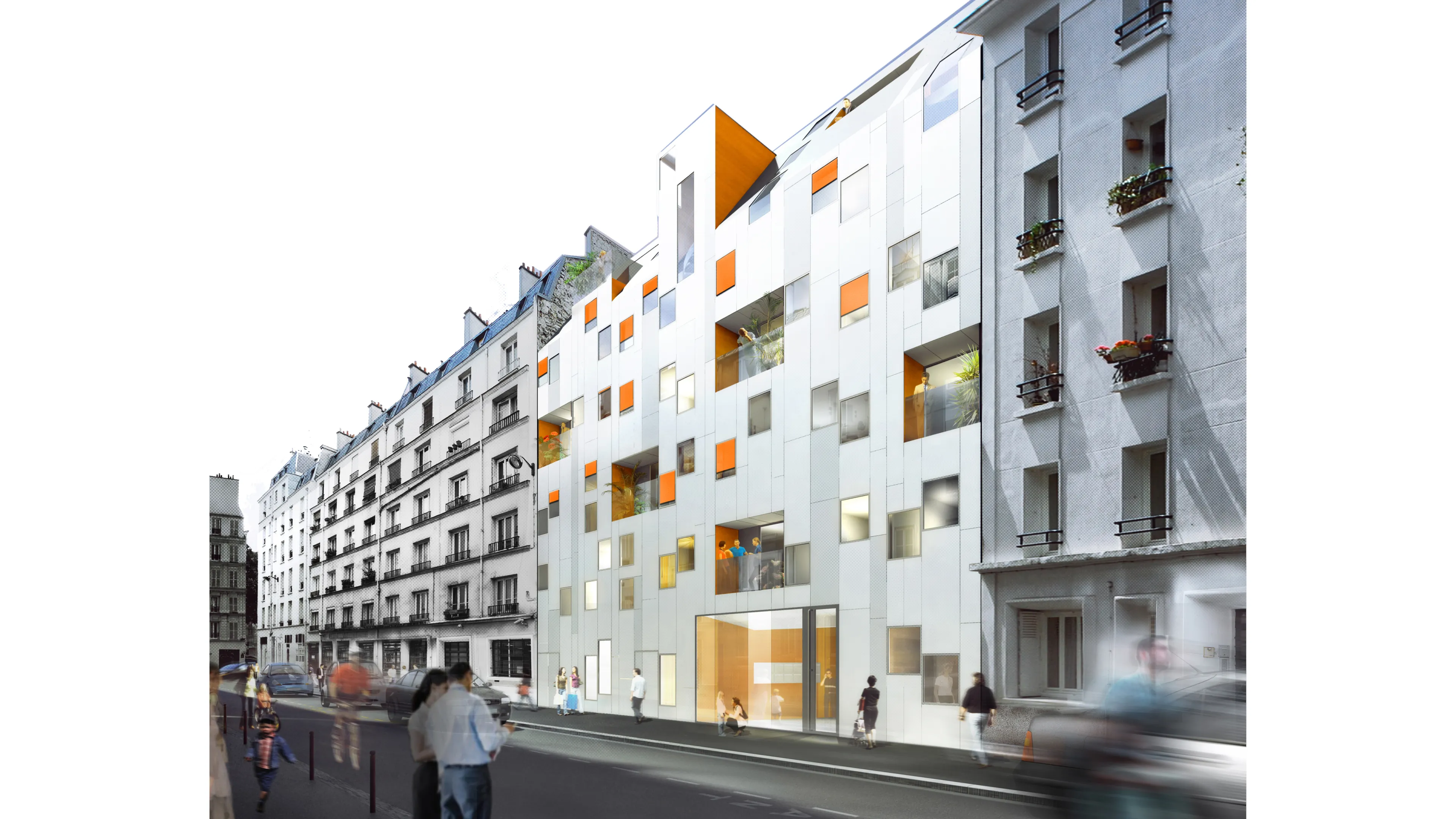 01-Perspective-rue-Construction-RIVP-Logements-Sociaux-Paris-Atela-Architectes_3_0