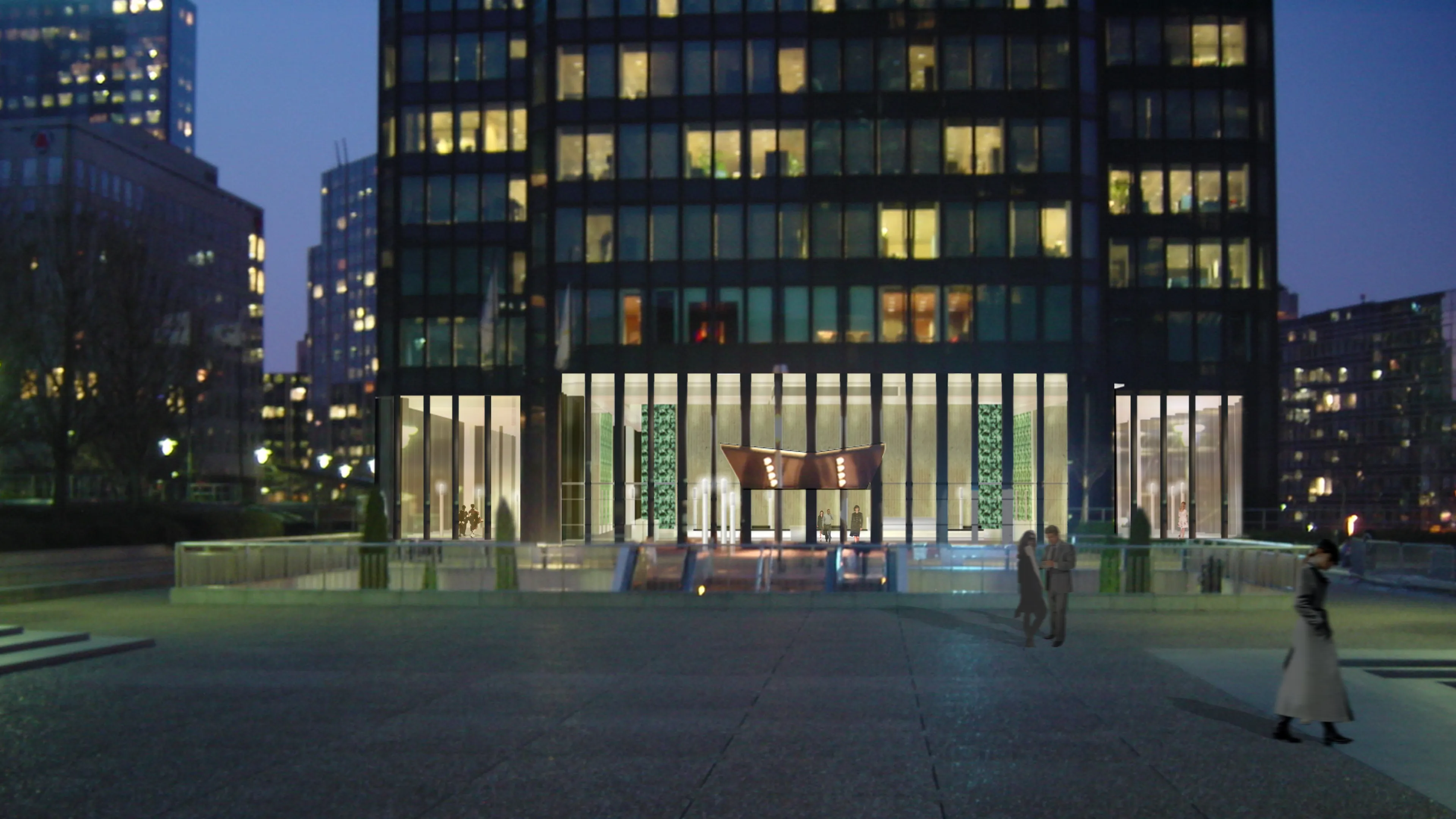 03-Perspective-Facade-Perspective1-Hall-Entree-Rehabilitation-Bureau-Paris-La-Defense-Tour-GAN-Atela-Architectes_0