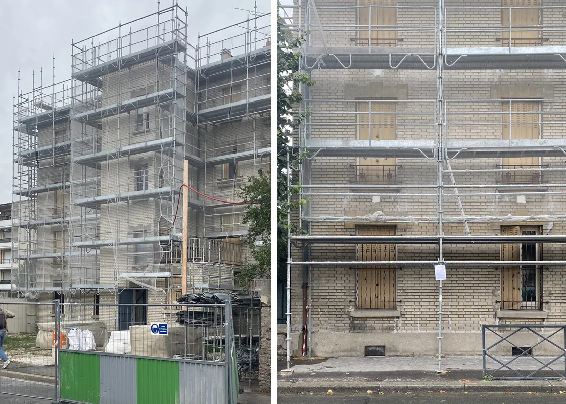 Progress at the construction site at Les Pavillons-sous-Bois!